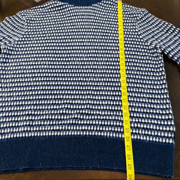 Ted Baker Mens 6 Riber Chunky Roll Neck Wool Blend Sweater Bird Eye Knit XXL - Picture 9 of 10